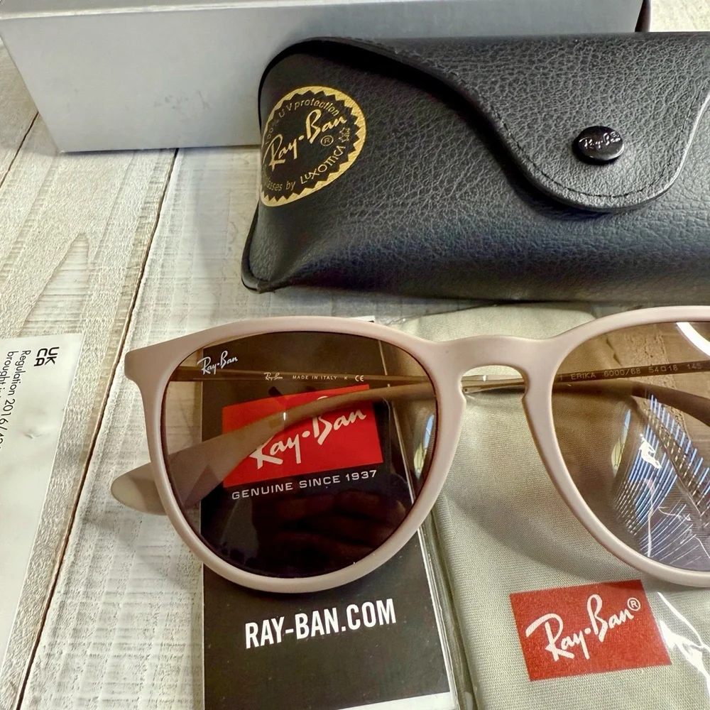 Ray-Ban Original Erika Gradient Sunglasses with Black Case - Picture 3 of 7
